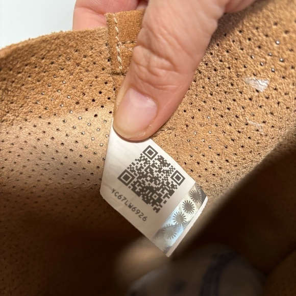 UGG Tawny Perforated Unlined Tan Suede Pull-On Mid-Calf Boot - Picture 8 of 9